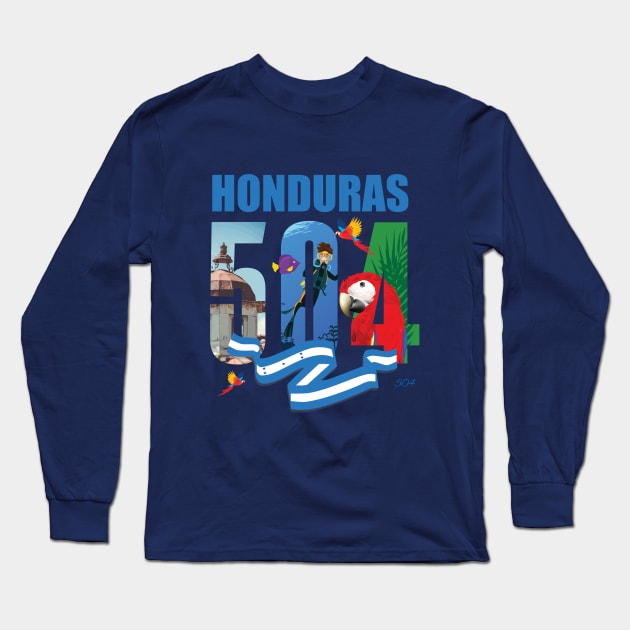 Cultura Hondureña Long Sleeve T-Shirt by CA~5